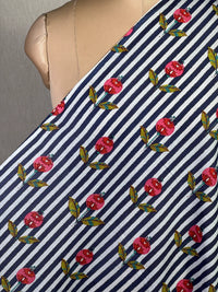 Block Printed Mul Cotton Fabric