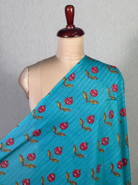 Block Printed Mul Cotton Fabric