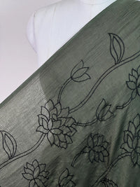 Embroidered 40gm Banarasi Chanderi Fabrics