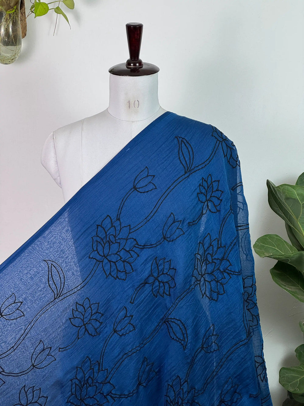 Embroidered 40gm Banarasi Chanderi Fabrics