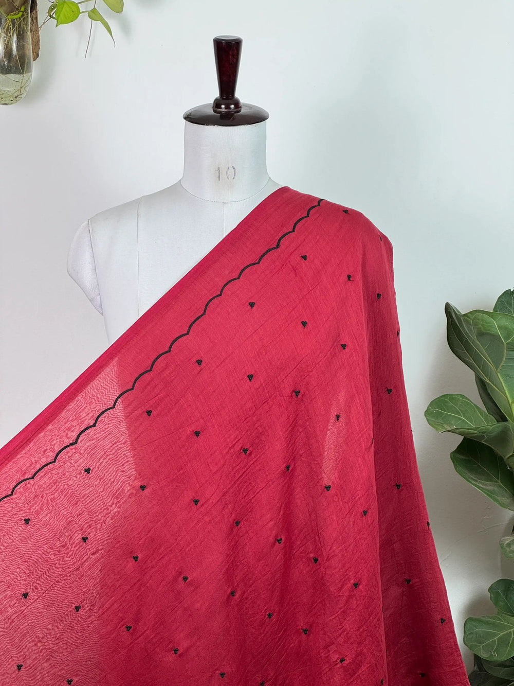 Embroidered 40gm Banarasi Chanderi Fabrics