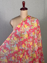 Printed Mul Chanderi Fabric