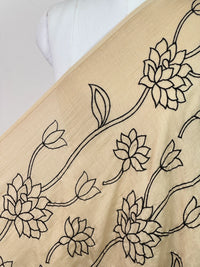 Embroidered 40gm Banarasi Chanderi Fabrics