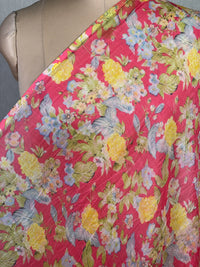 Printed Mul Chanderi Fabric