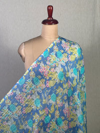 Printed Mul Chanderi Fabric