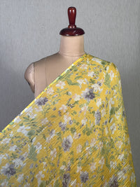 Printed Mul Chanderi Fabric