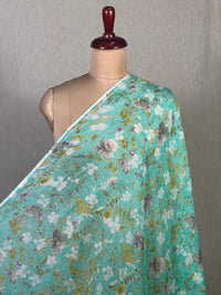 Printed Mul Chanderi Fabric