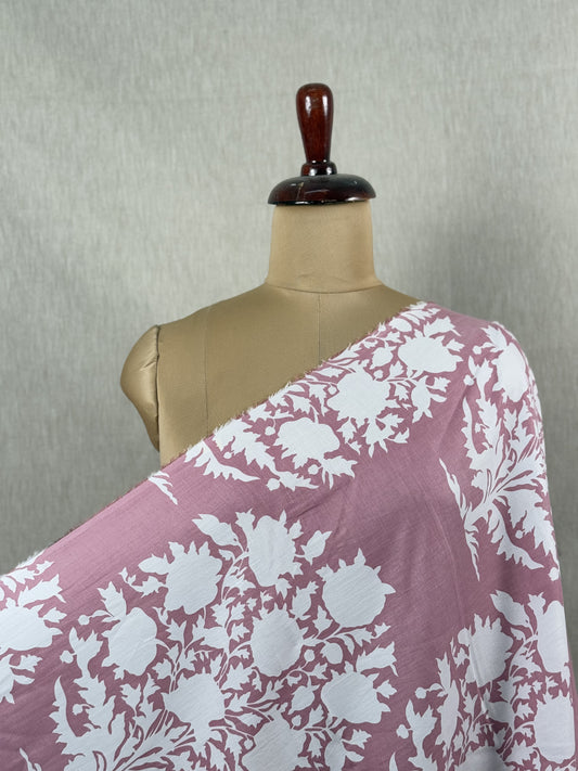 Screen Printed Cotton Satin Fabric