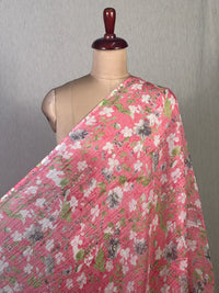 Printed Mul Chanderi Fabric