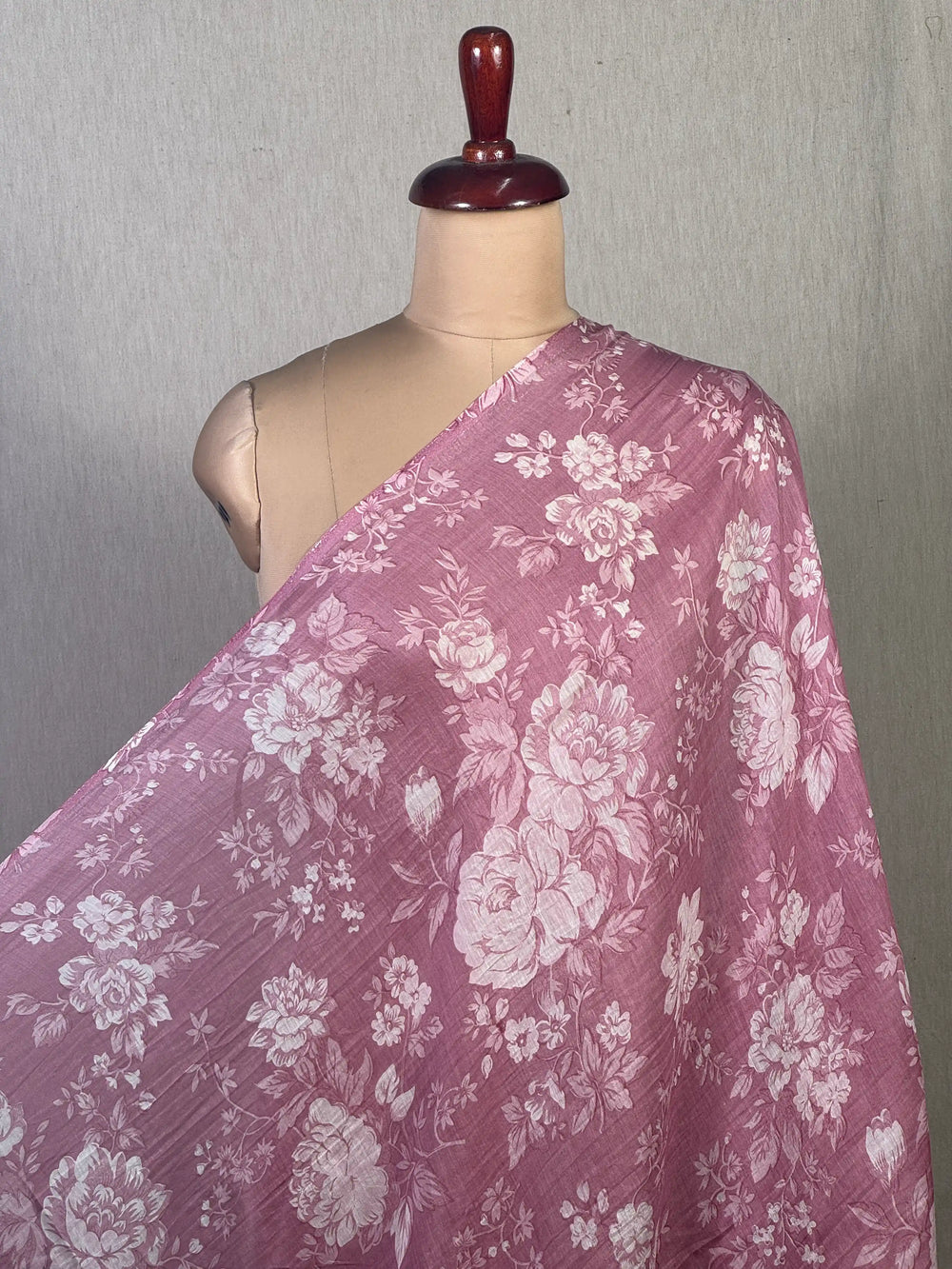 Printed Mul Chanderi Fabric