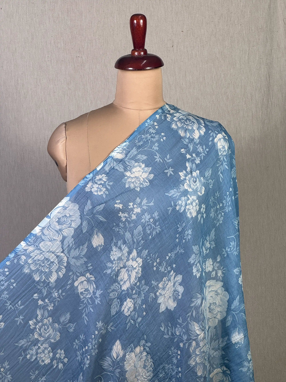 Printed Mul Chanderi Fabric