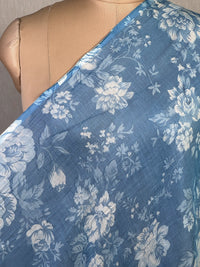 Printed Mul Chanderi Fabric