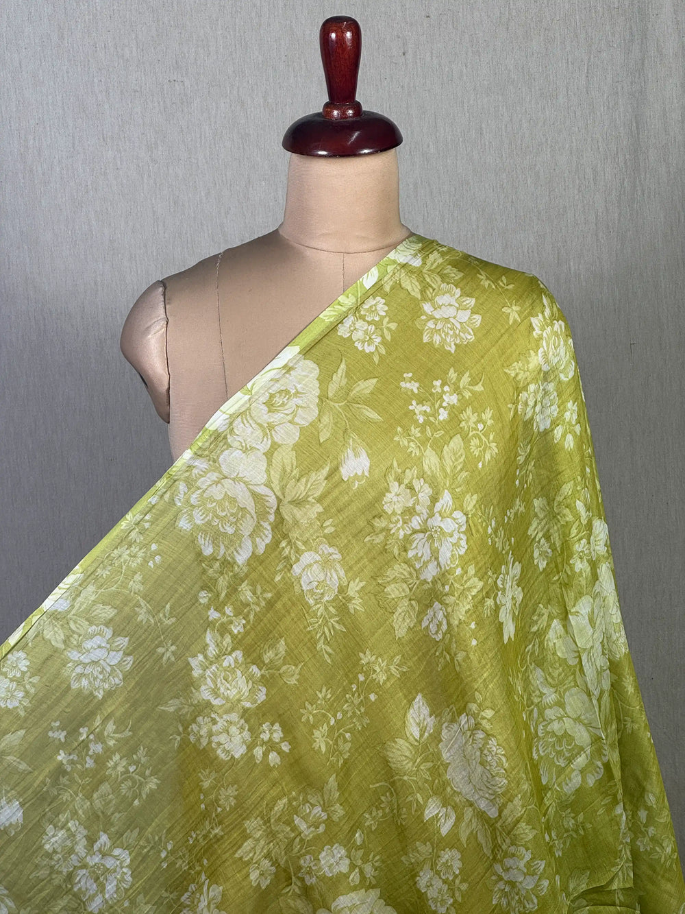 Printed Mul Chanderi Fabric
