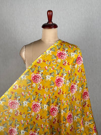 Printed Mul Chanderi Fabrics