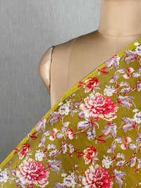 Printed Mul Chanderi Fabrics