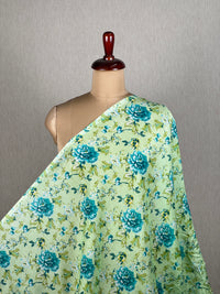 Printed Mul Chanderi Fabrics