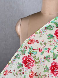 Printed Mul Chanderi Fabrics