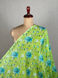 Printed Mul Chanderi Fabrics