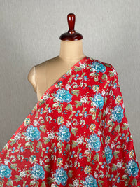 Printed Mul Chanderi Fabrics