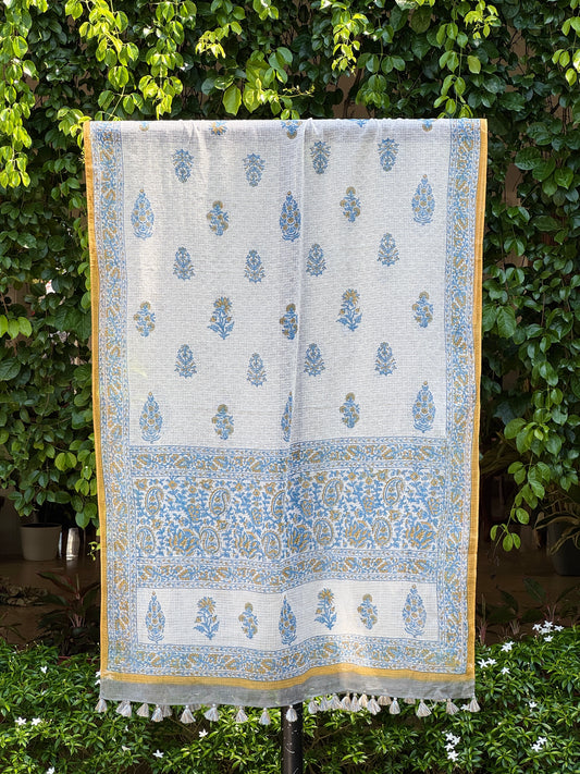 Block Printed Kota Dupatta