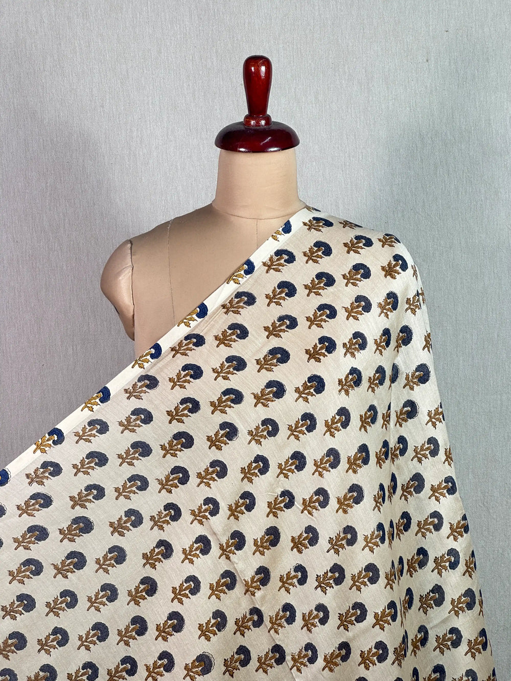 Block-Printed 70gm Banarasi Chanderi Fabrics