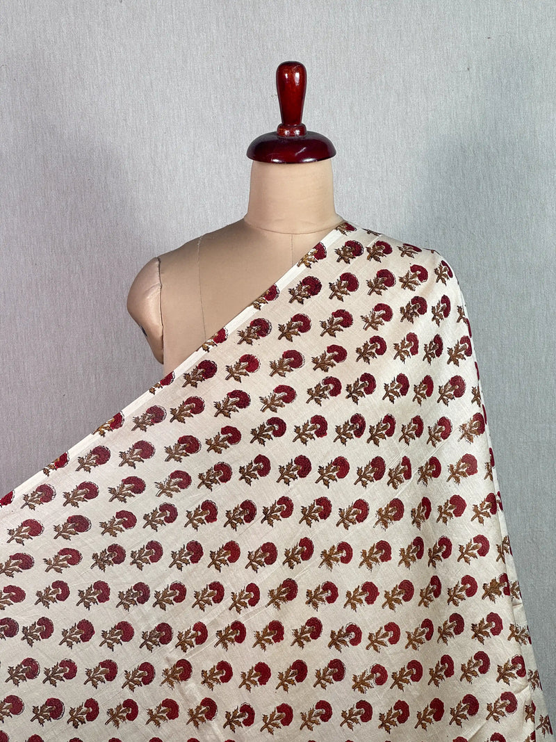 Block-Printed 70gm Banarasi Chanderi Fabrics