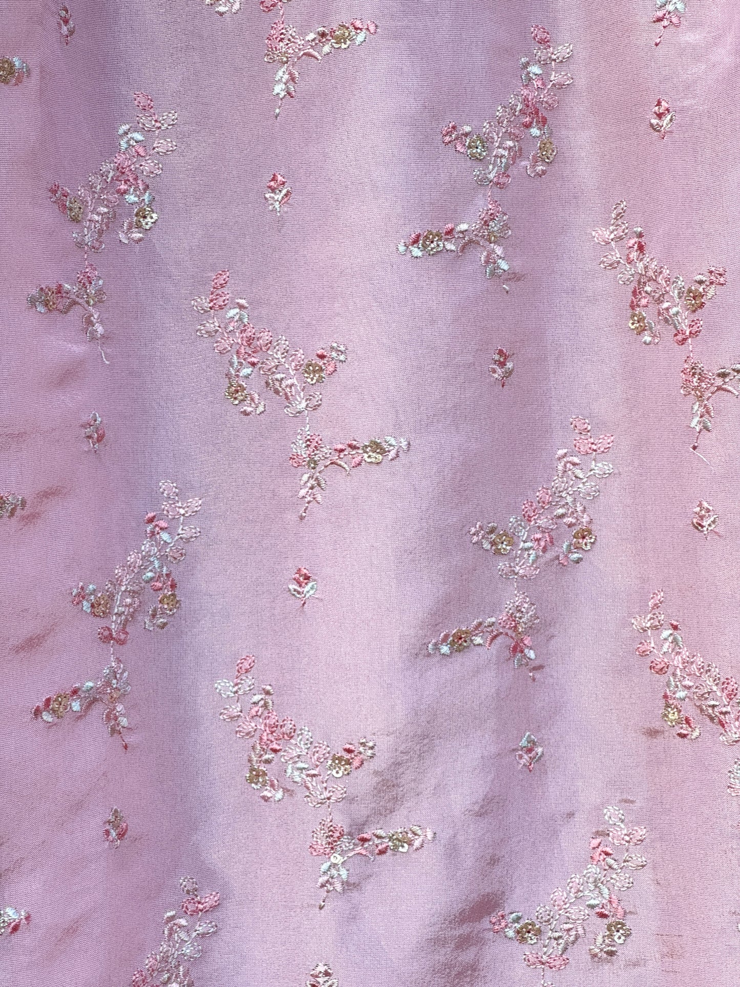 Embroidered Tissue Fabric