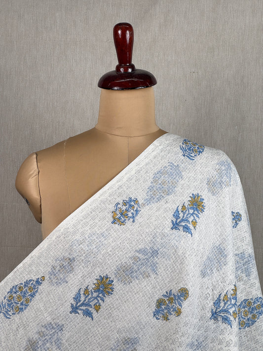 Block Printed Kota Fabric