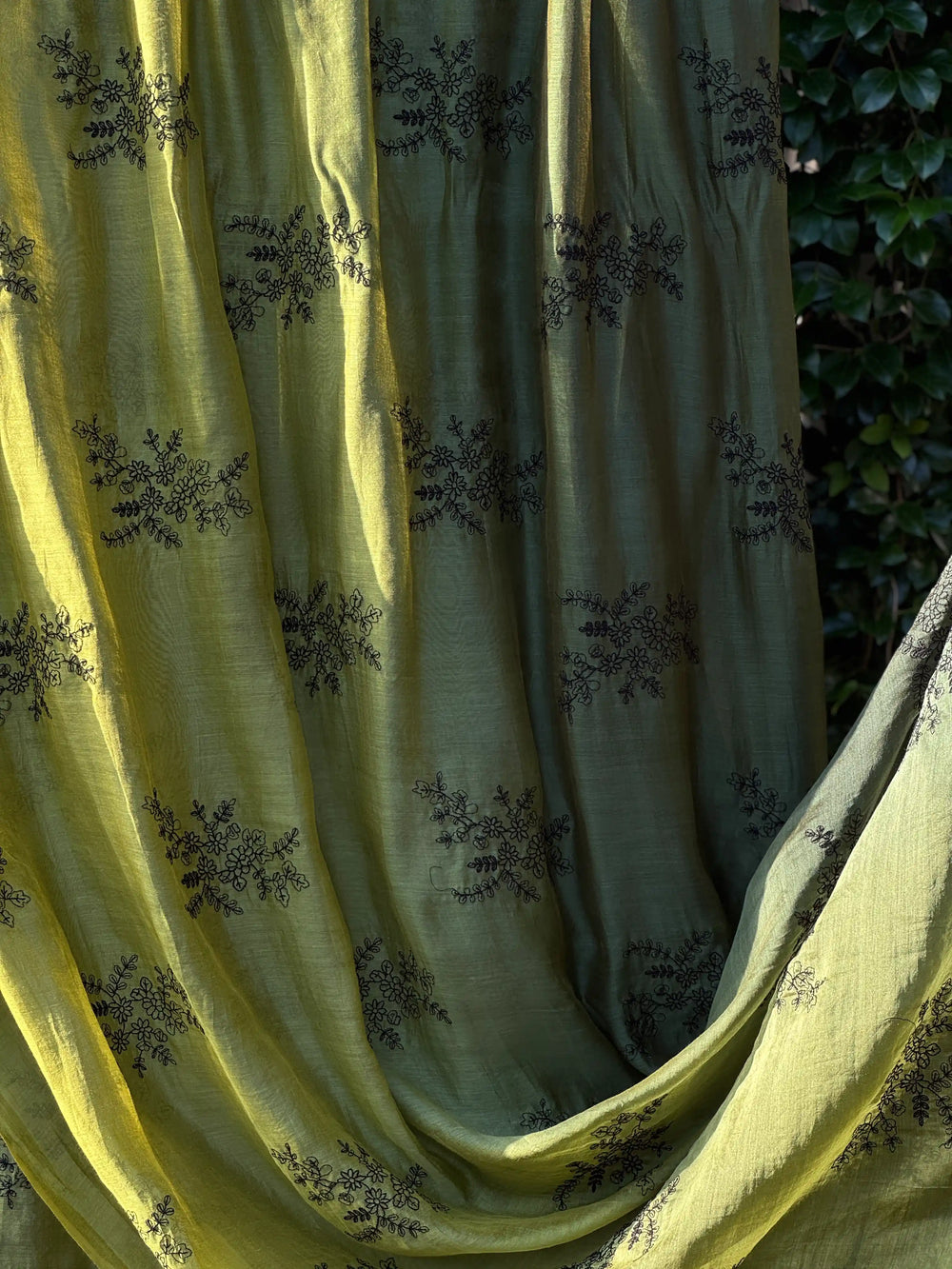 Embroidered 4D Banarasi Chanderi Fabric