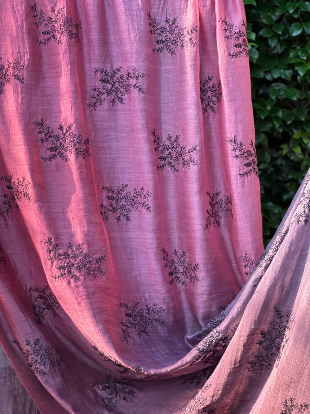 Embroidered 4D Banarasi Chanderi Fabric