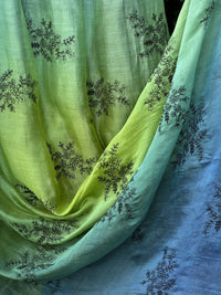 Embroidered 4D Banarasi Chanderi Fabric