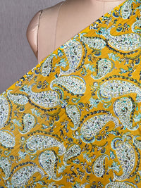 Printed Mul Chanderi Fabrics