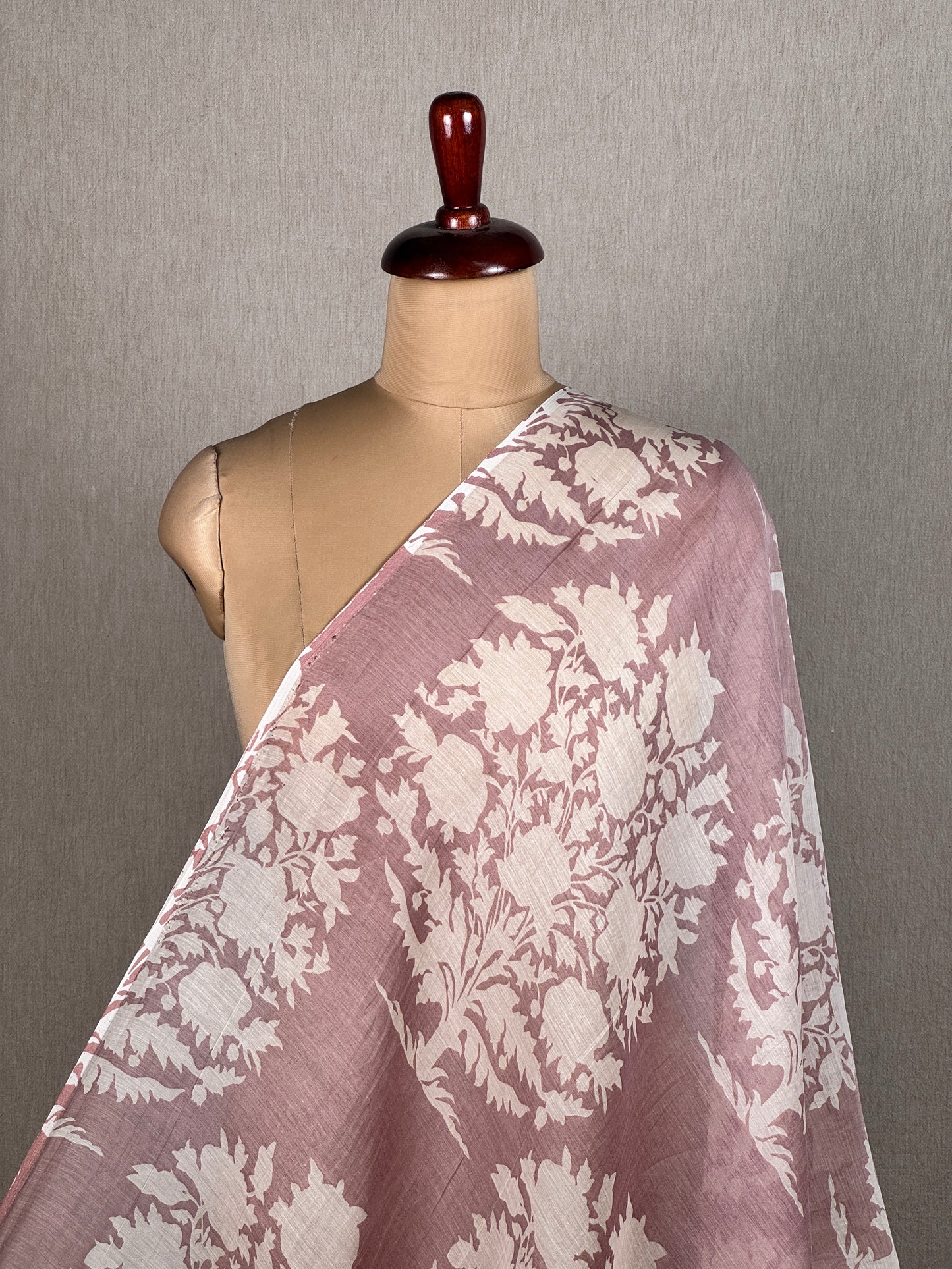 Printed Mul Chanderi Fabric