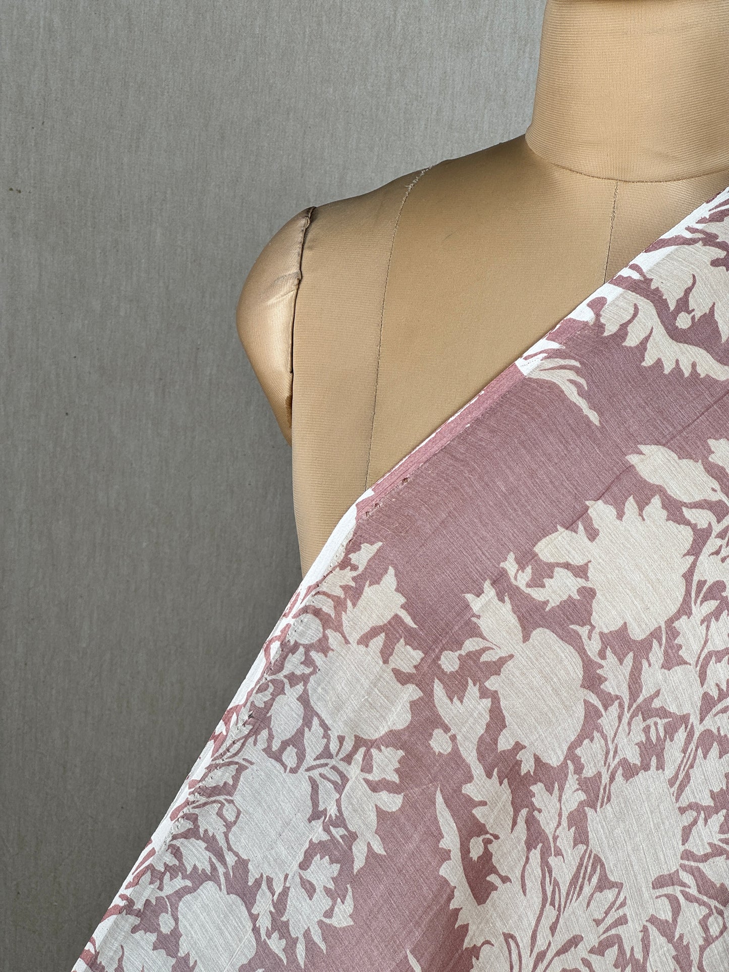 Printed Mul Chanderi Fabric