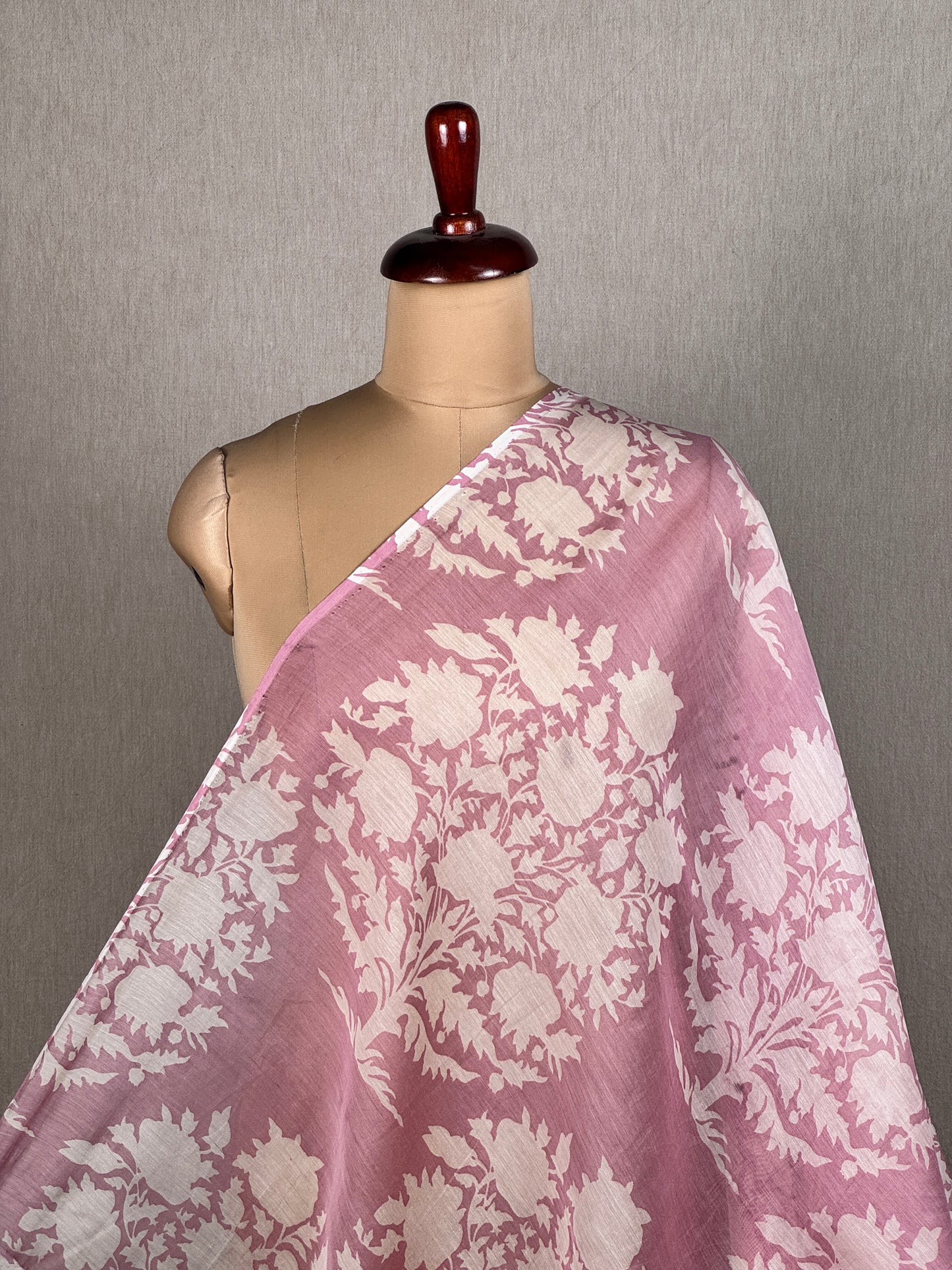 Printed Mul Chanderi Fabric