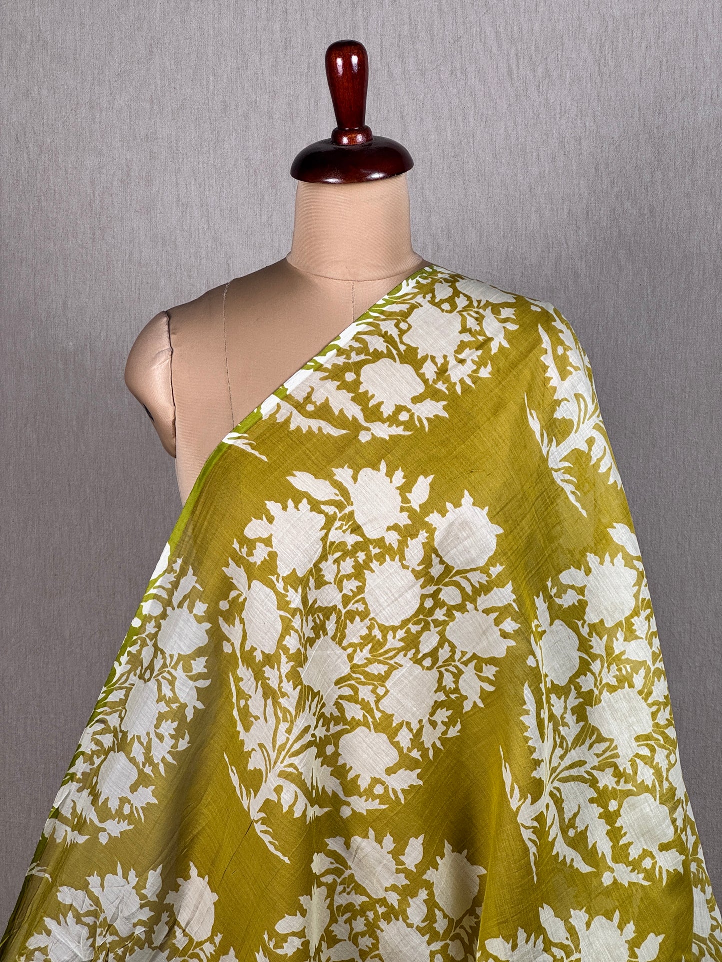 Printed Mul Chanderi Fabric
