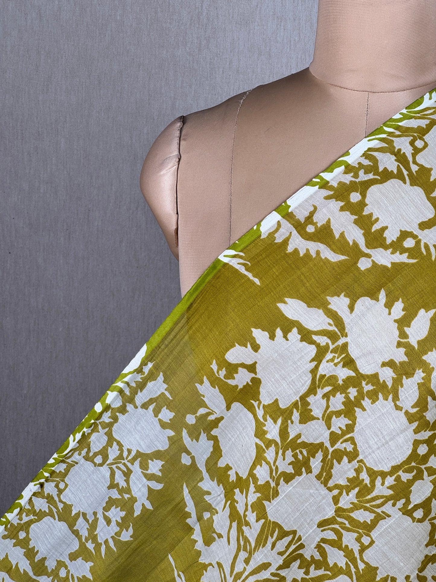 Printed Mul Chanderi Fabric