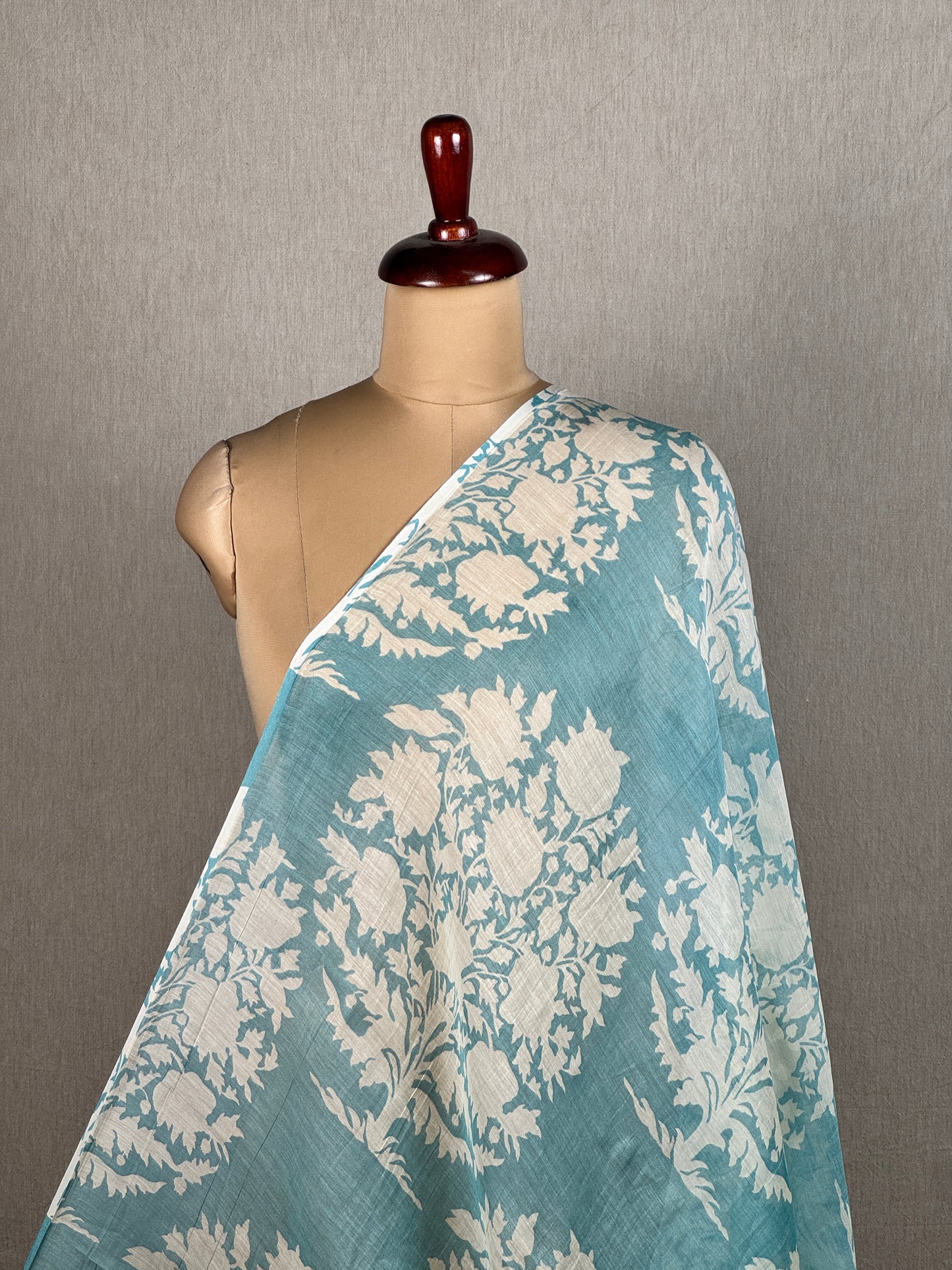 Printed Mul Chanderi Fabric