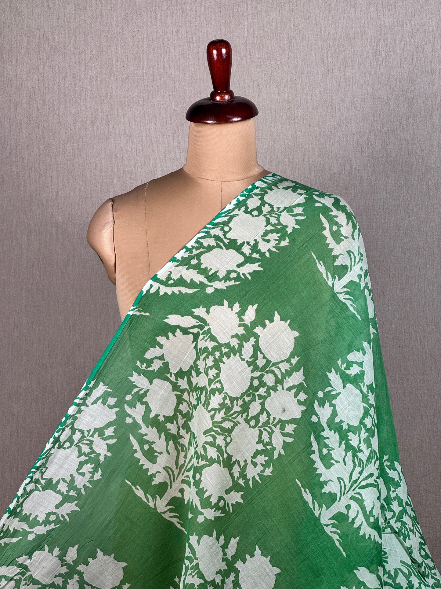 Printed Mul Chanderi Fabric