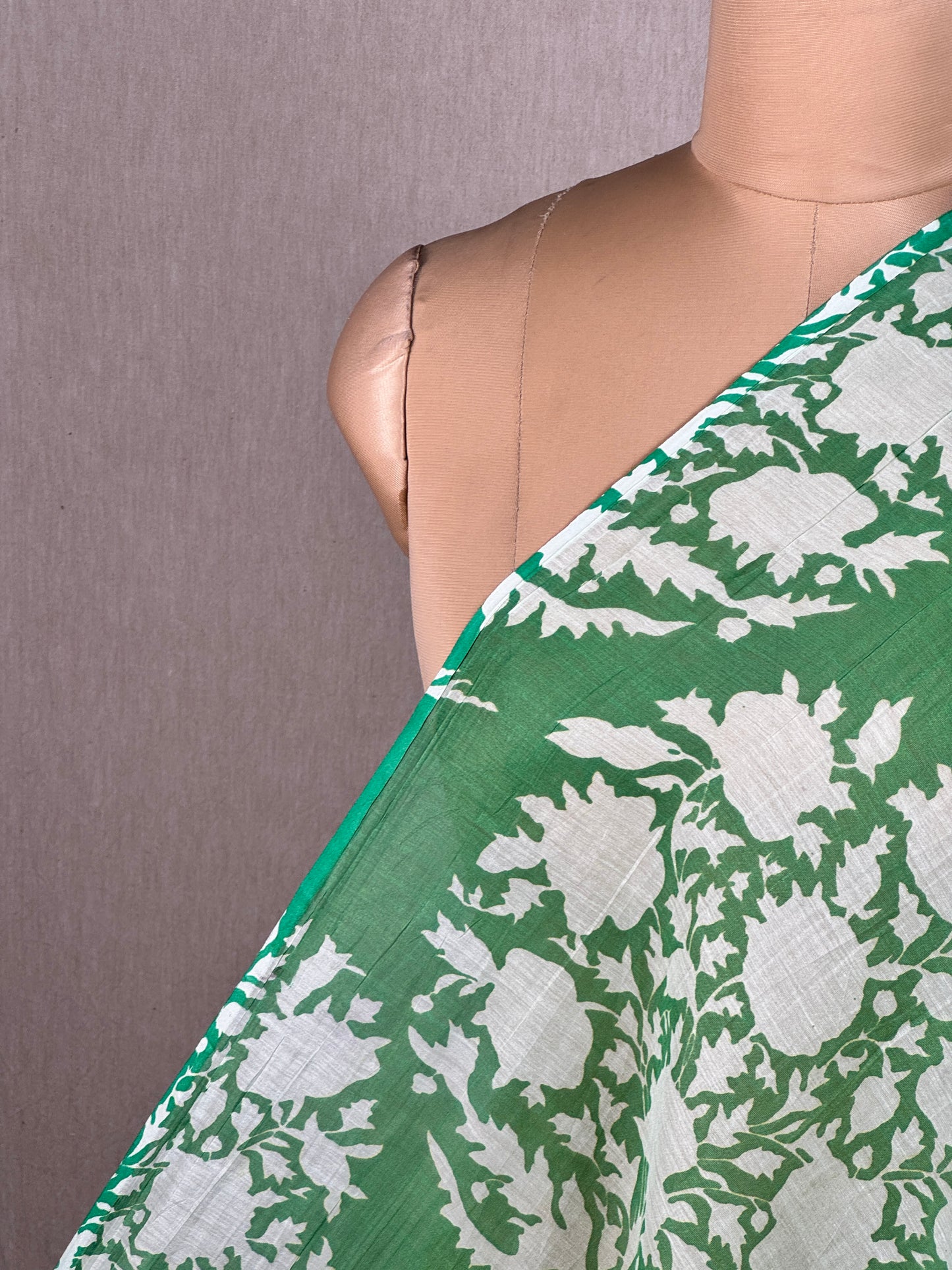 Printed Mul Chanderi Fabric