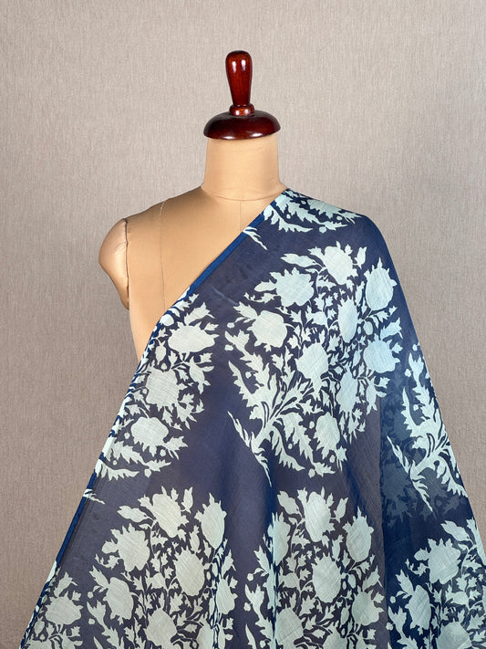 Printed Mul Chanderi Fabric