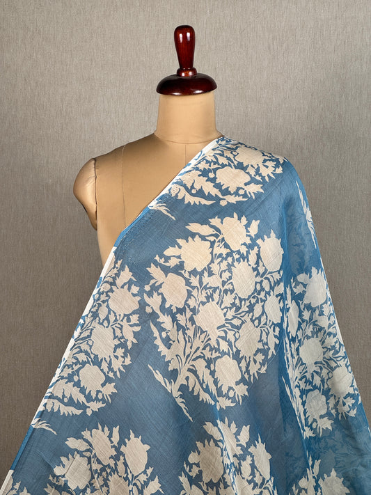 Printed Mul Chanderi Fabric