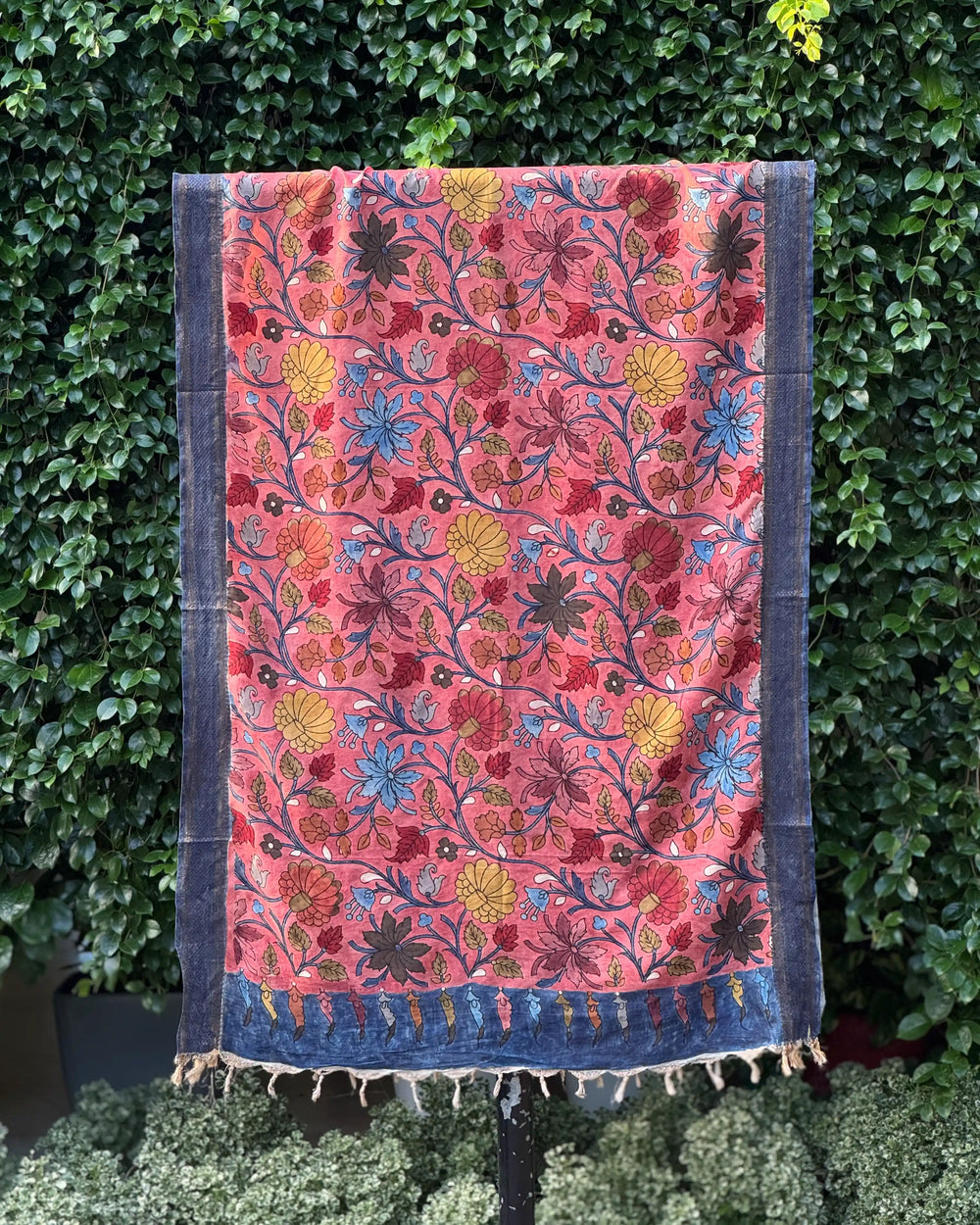 Assam Silk Dupatta With Viscose Nizam Border