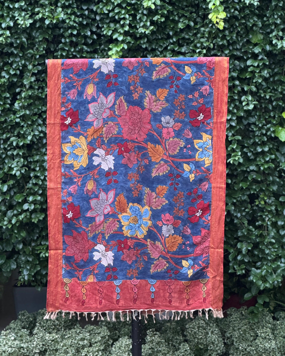 Assam Silk Dupatta With Viscose Nizam Border