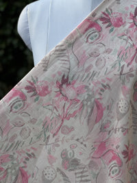 Digital Printed Cotton  Linen Fabric