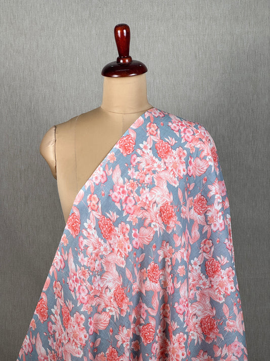 Printed Mulmul Cotton  Fabric