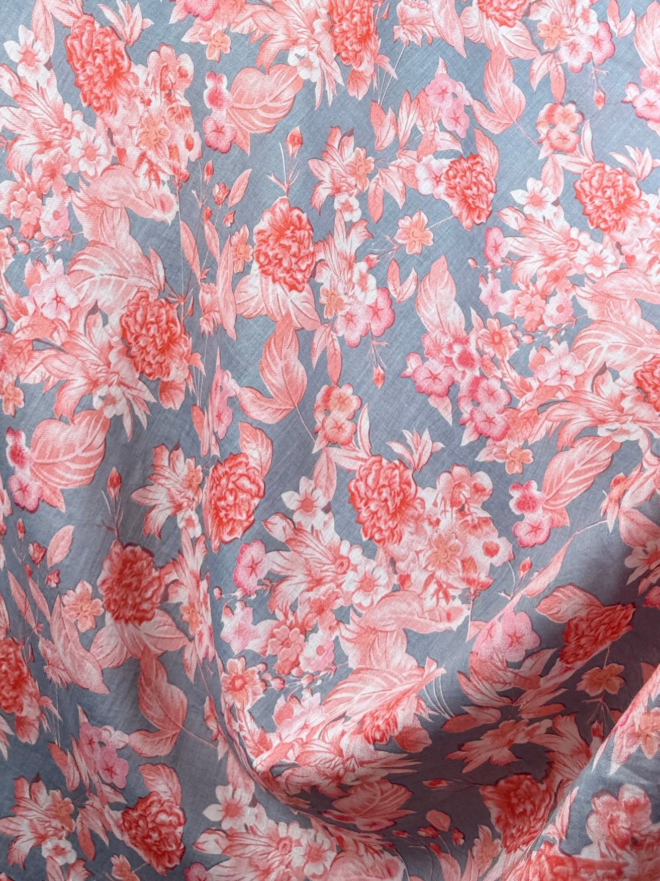Printed Mulmul Cotton  Fabric