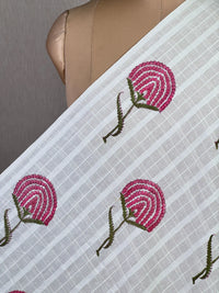 Block Printed Dobby Cotton Fabric