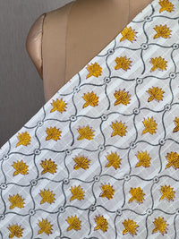 Block Printed Dobby Cotton Fabric