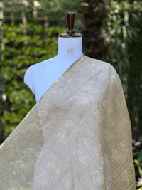 Block-Printed 40gm Banarasi Chanderi Fabric